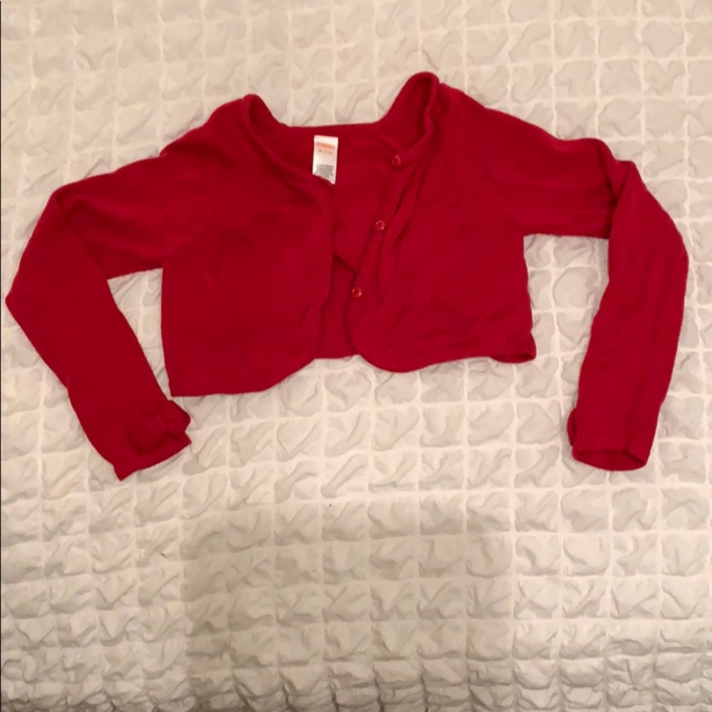 Gymboree red cardigan